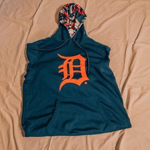 Detroit Tigers Blue Hoodie (Size M Cotton Satin Mix)